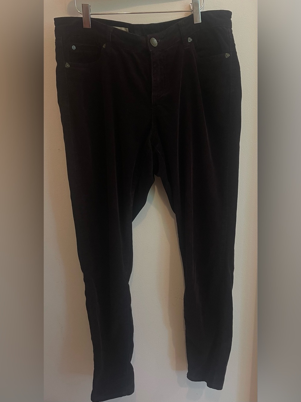 Kut from the Kloth MIA Toothpick Skinny Corduroy, Chocolate brown